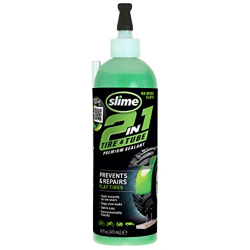 Slime 10193-51 2-in-1-Dichtmittel für Reifen- und Schlauchpannen, Premium, Prävention und Reparatur, geeignet für alle...