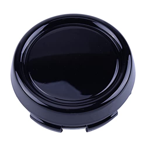 HUANHUAN CAREG Zitall 4 STÜCKE 79mm Auto Rad Hub Center Caps Covers Abs Schwarze Farbe for Advan Racing Rz-df. Felge