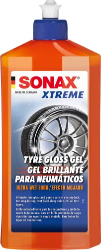 SONAX Xtreme Reifenglanz-Gel (500 ml) verleiht Allen Reifentypen einen ultimativen, schwarzen Glanz Wet-Look. | Art.-Nr....