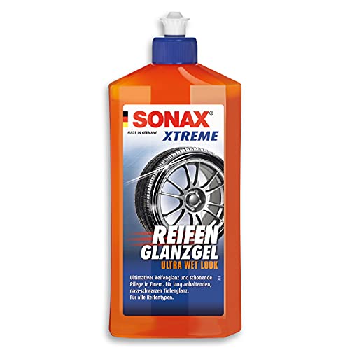 SONAX XTREME ReifenGlanzGel (500 ml) pflegt & schützt Gummi & Reifen vor Rissbildung & Farbausbleichung, lang anhaltender...