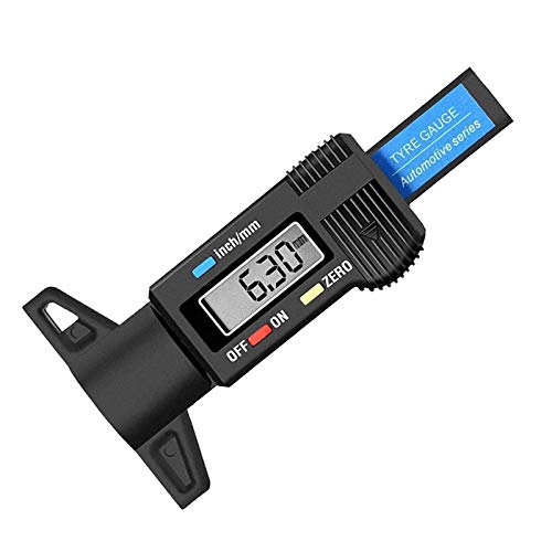 RUIZHI Reifen Profiltiefenmesser Reifenprofilmesser Auto Profilmesser Digital Tiefenmesser LCD Display 0–25.4 mm Motorrad...